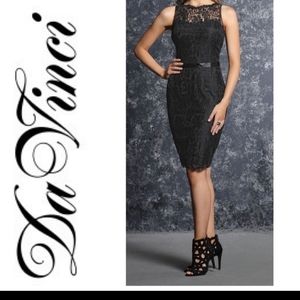 Da vinci  black lace Formal Dress